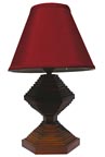Tramp art table lamp