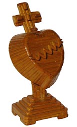 Match stick heart and cross