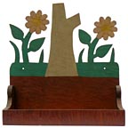 Painted folk art shelf