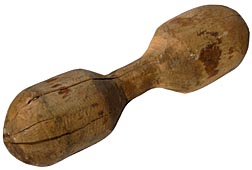 Wooden dumbbell
