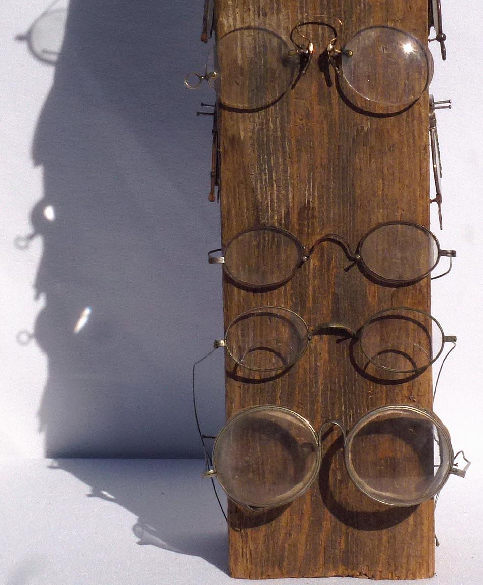 Collection of antique eyeglasses