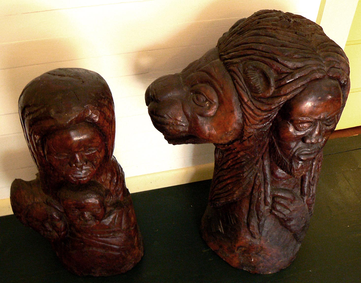 Two African-American carvings by the same maker