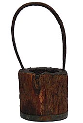 Primitive hand made bucket