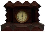 Tramp art clock case