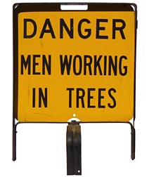 Metal Danger sign