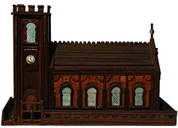 Tramp art church