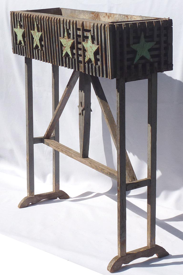 Plant stand with stars