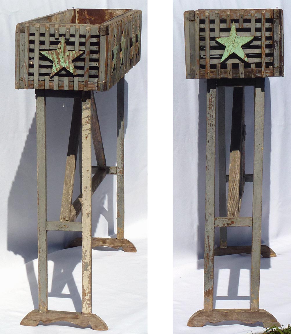 Plant stand with stars