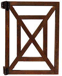 Decorative wooden gate