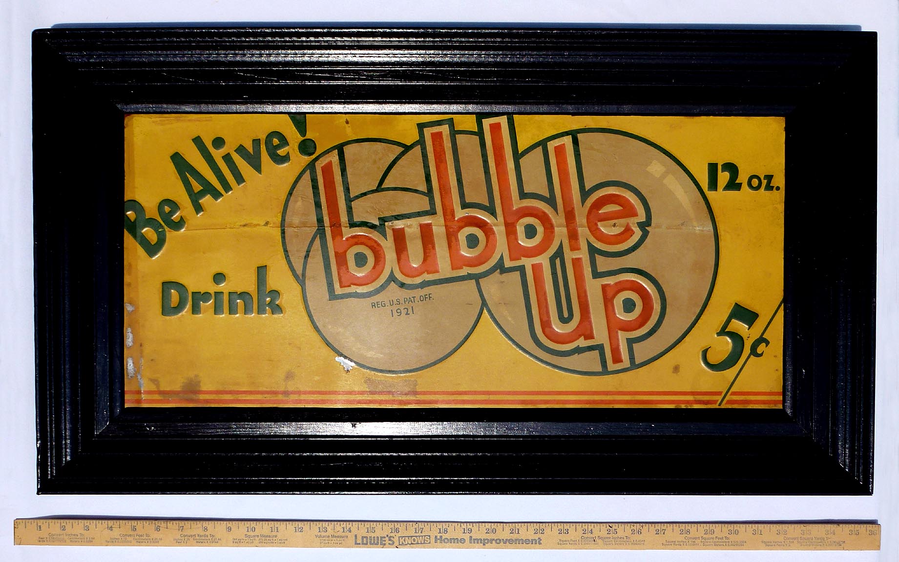 Metal Bubble Up Sign