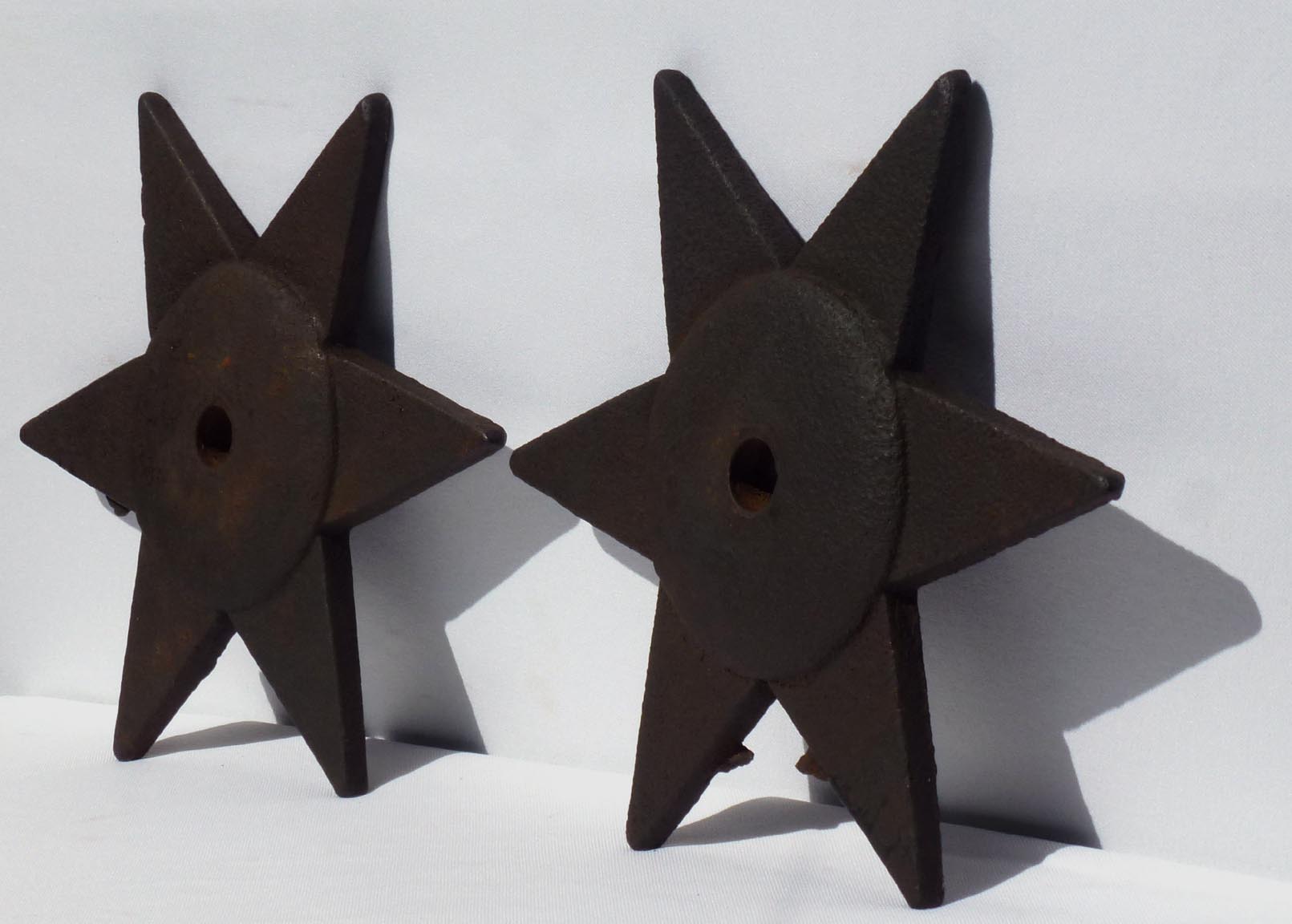 Cast iron architectural star tie-ins