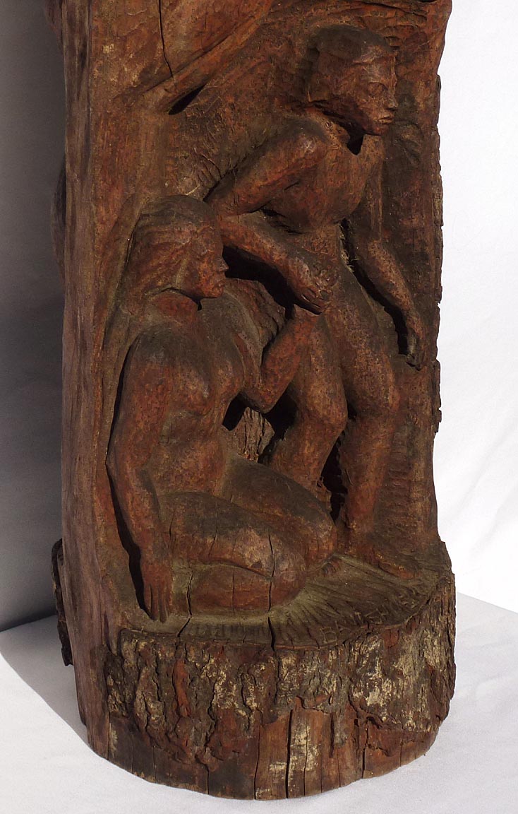 Adam and Eve carving
