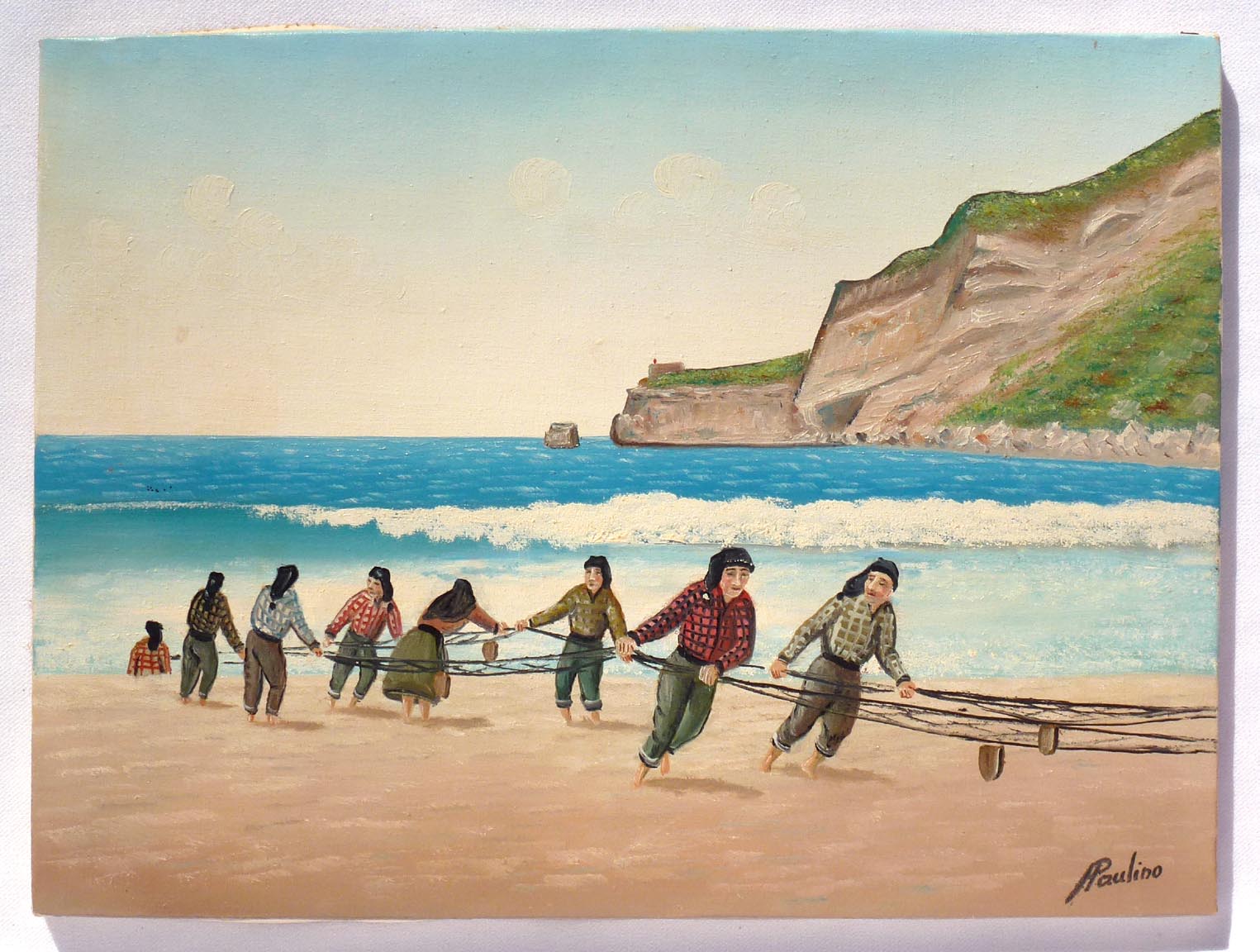 Portuguese fisherman painting