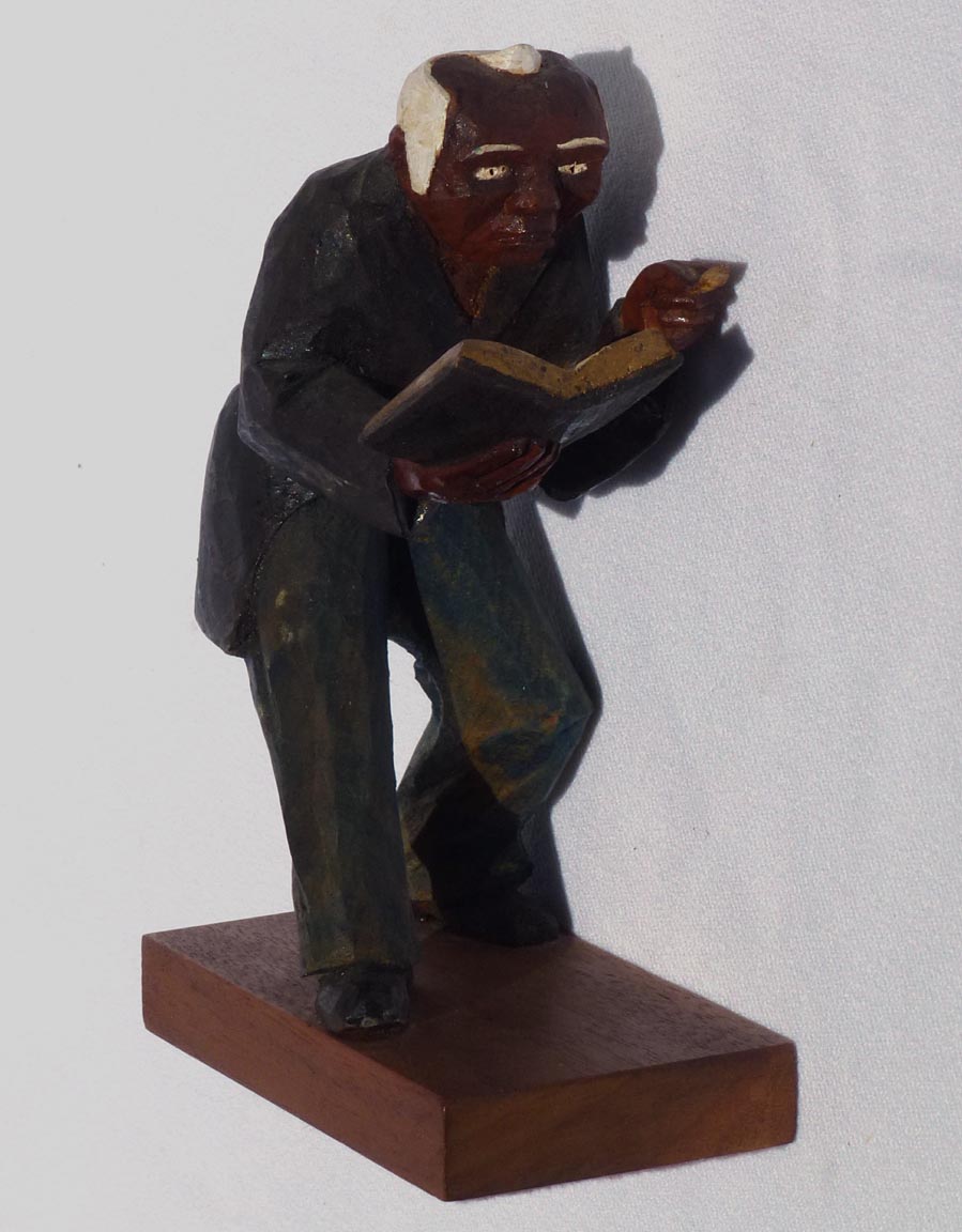 Carving of preacher