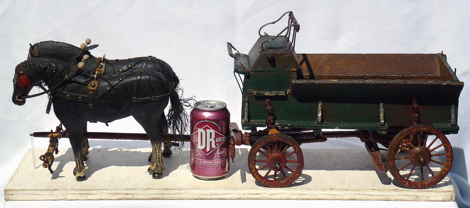 Model horses and wagon