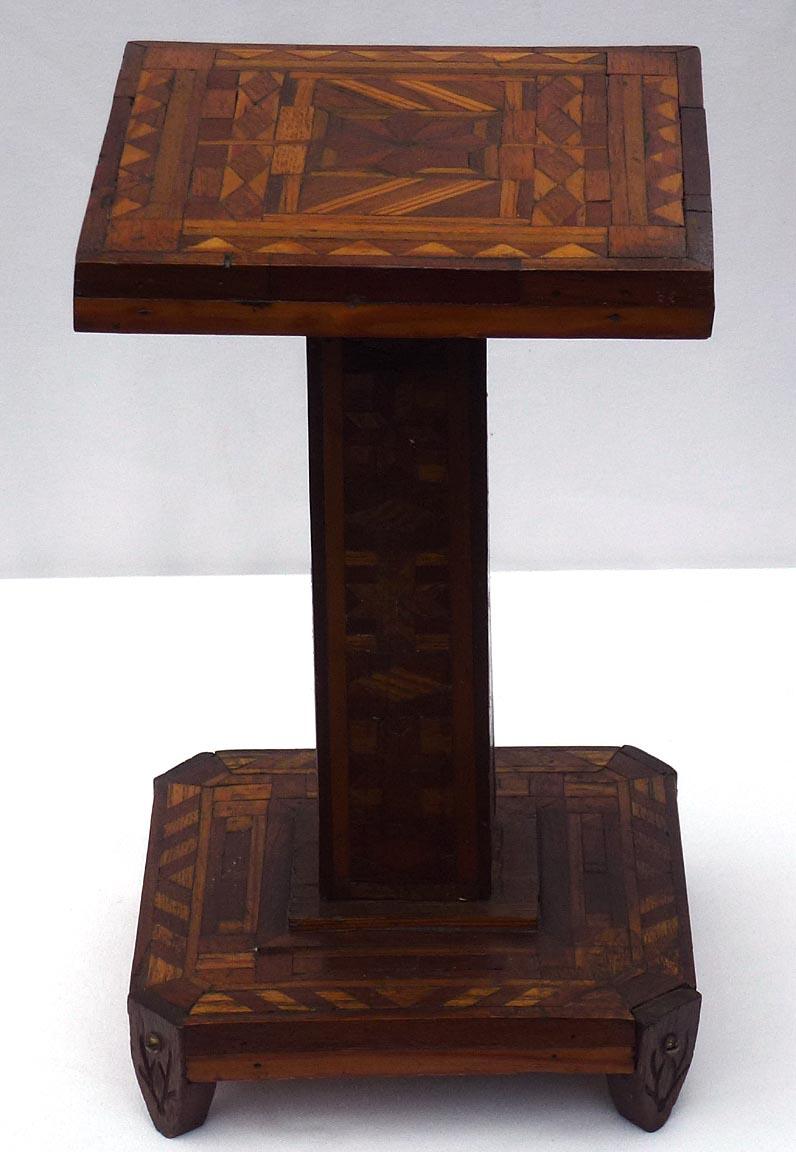Marquetry stand