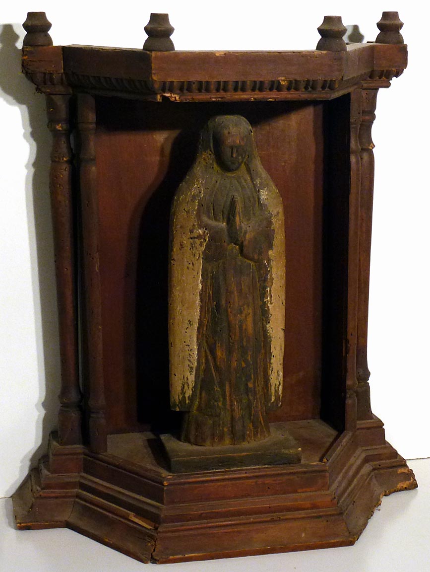 19th c. Mexican Santo carving of Mary