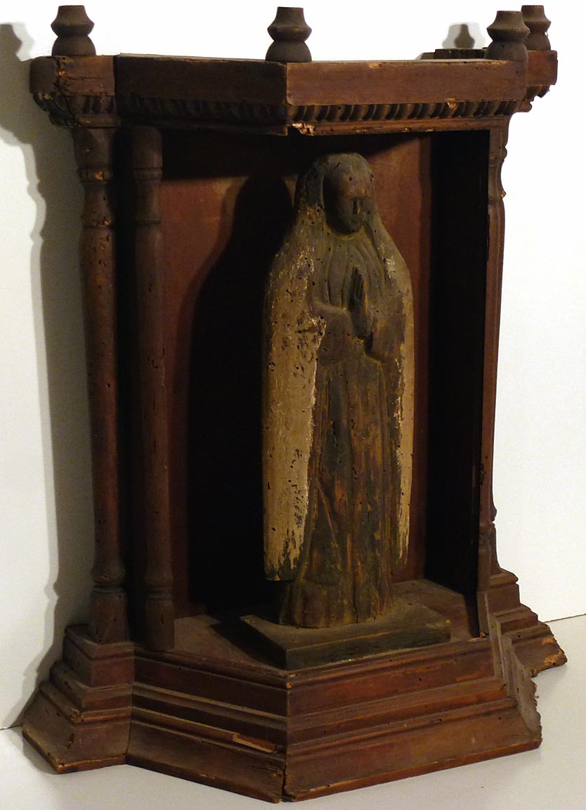 19th c. Mexican Santo carving of Mary