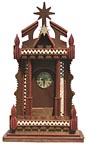 Large multicolored clock case