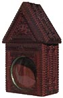 Tramp art clock case