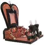 Tramp art matchstick shrine