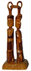 Whimsey carved man and woman