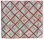 Red, white, and blue strip quilt