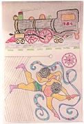 Train and women wrestlers