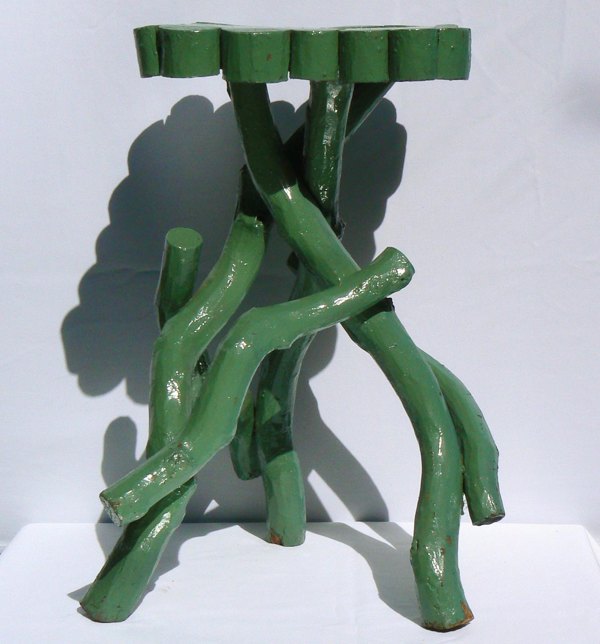 Painted Rustic Branch Stand