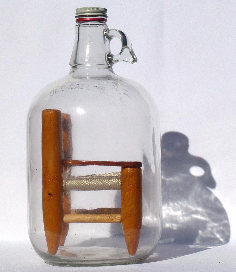 Chair in a bottle whimsey