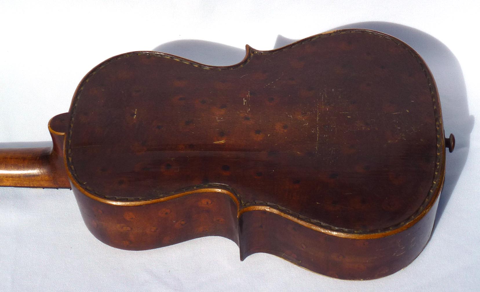 Folk art carved guitar