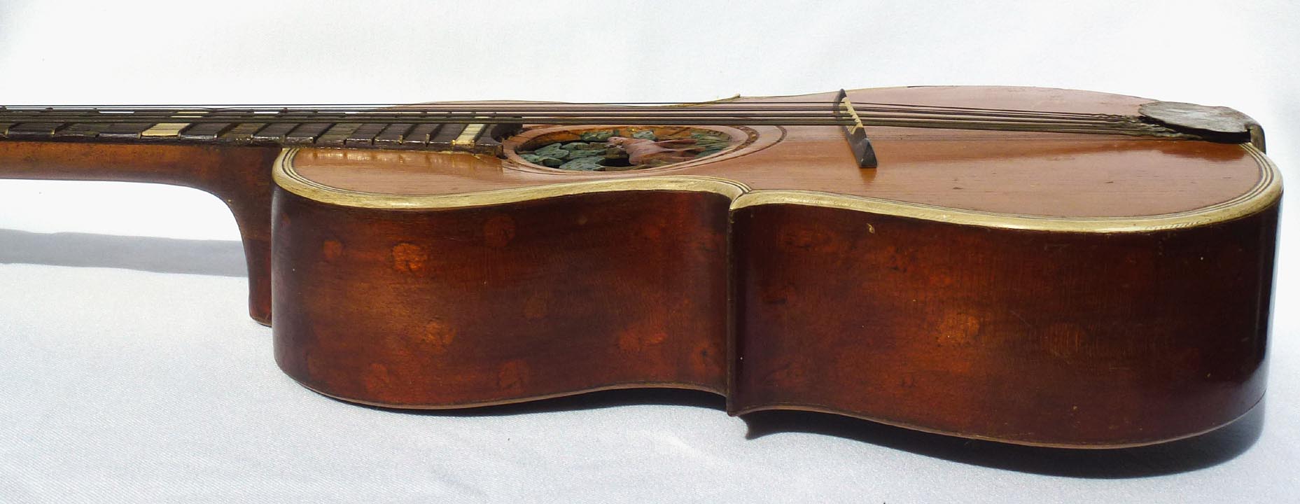 Folk art carved guitar