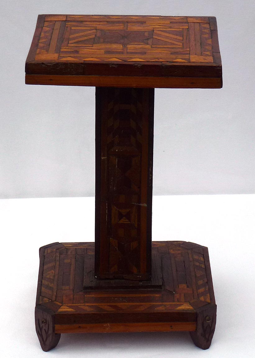 Marquetry stand