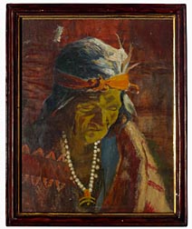Painting of Native American