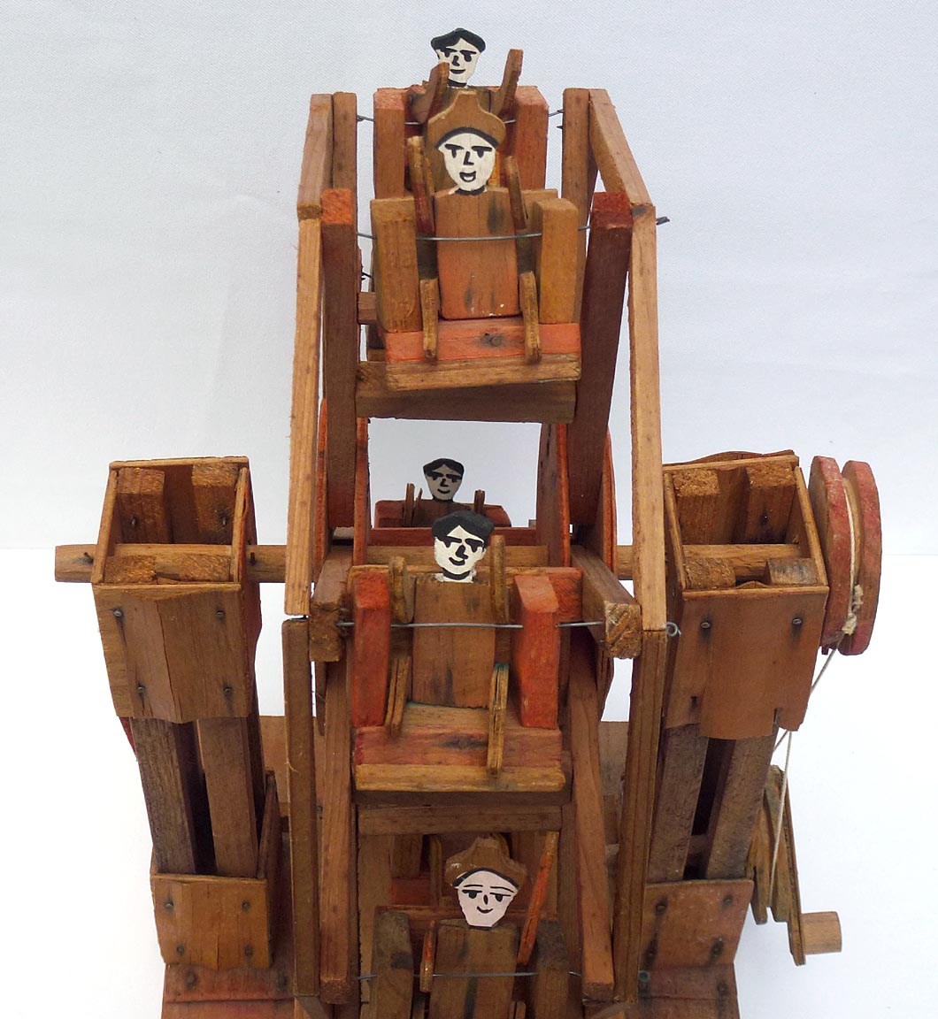 Folk art model Ferris wheel