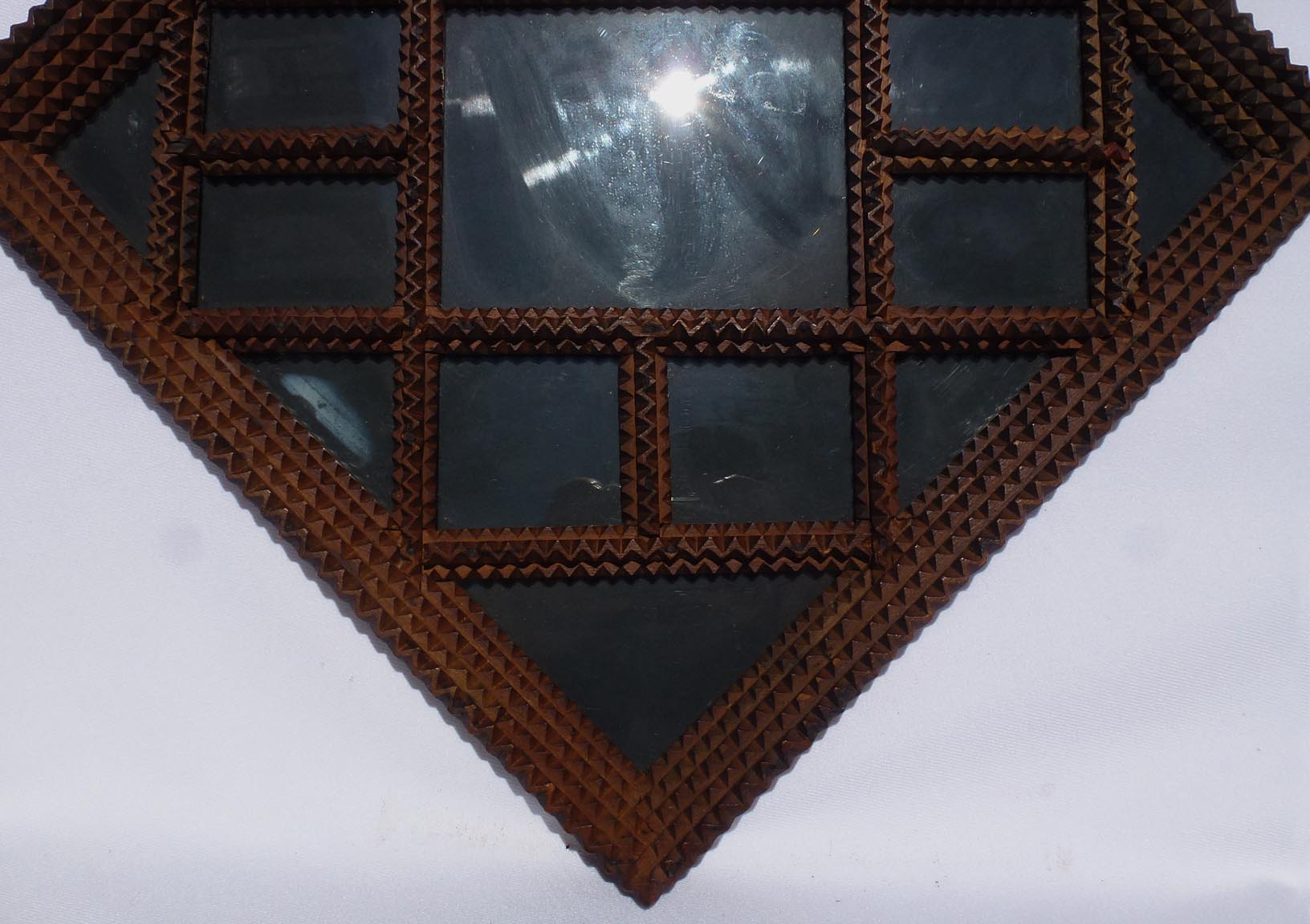 Multiple opening tramp art frame