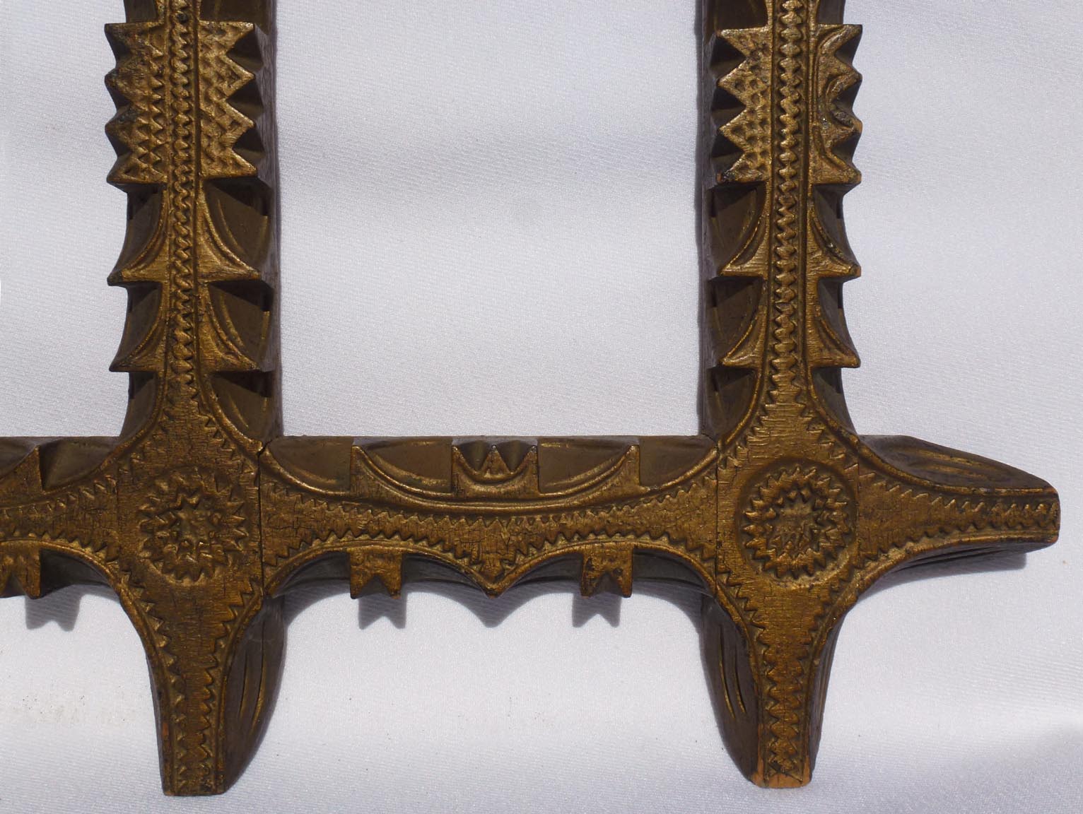 Finely carved double frame