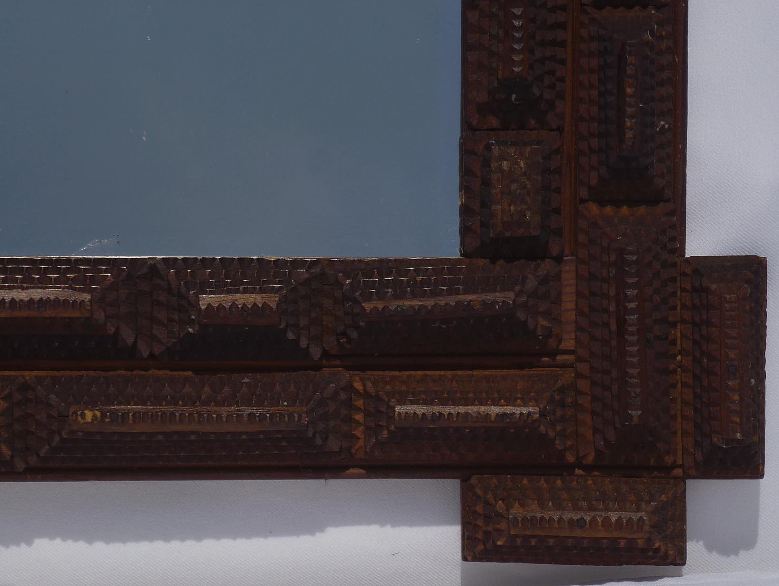 Tramp art frame