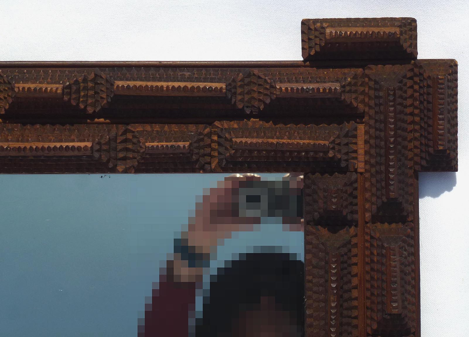 Tramp art frame