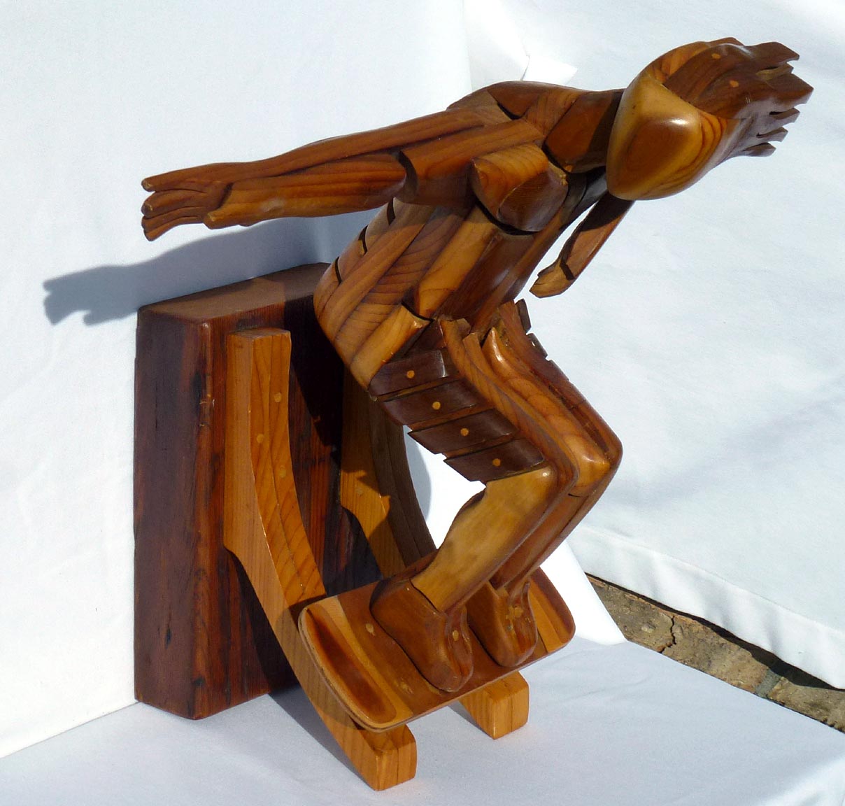 Skateboarder sculpture
