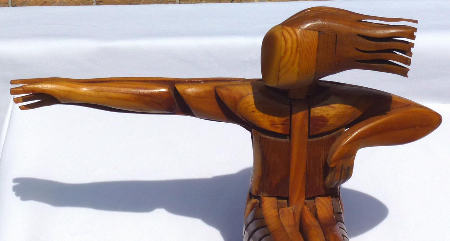 Skateboarder sculpture