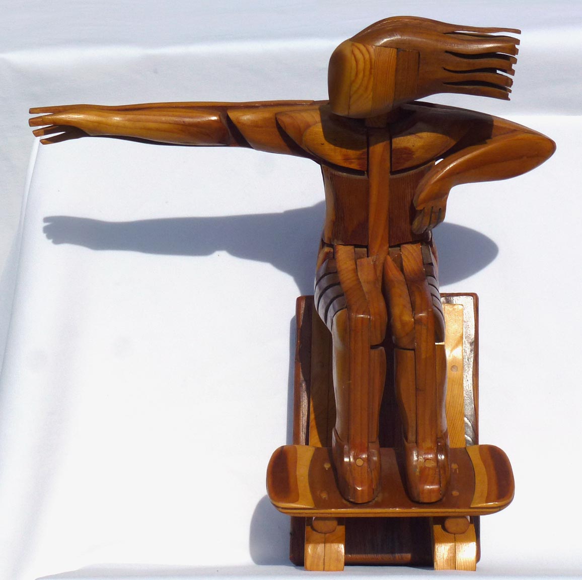 Skateboarder sculpture