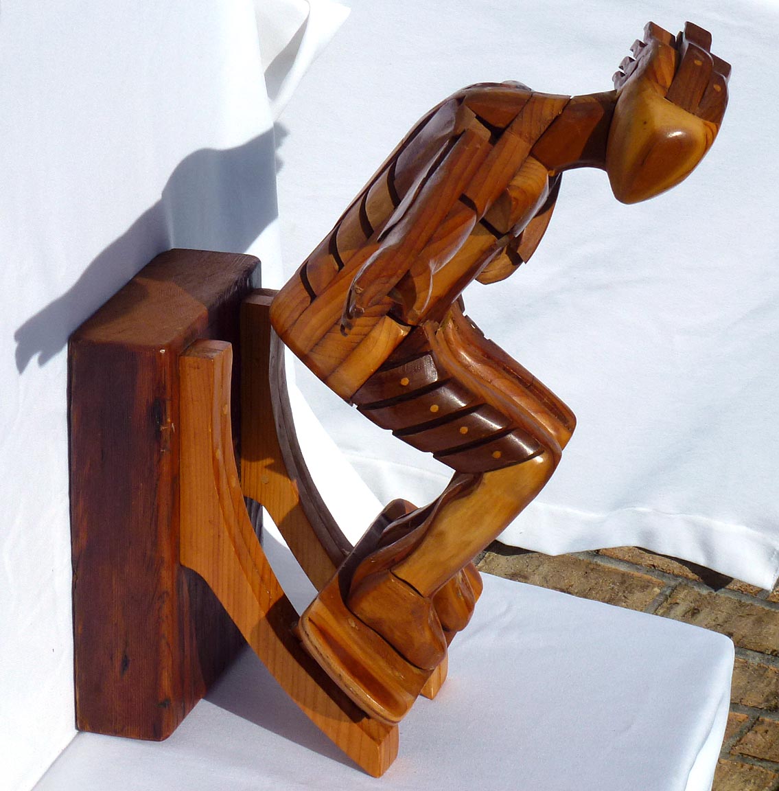 Skateboarder sculpture
