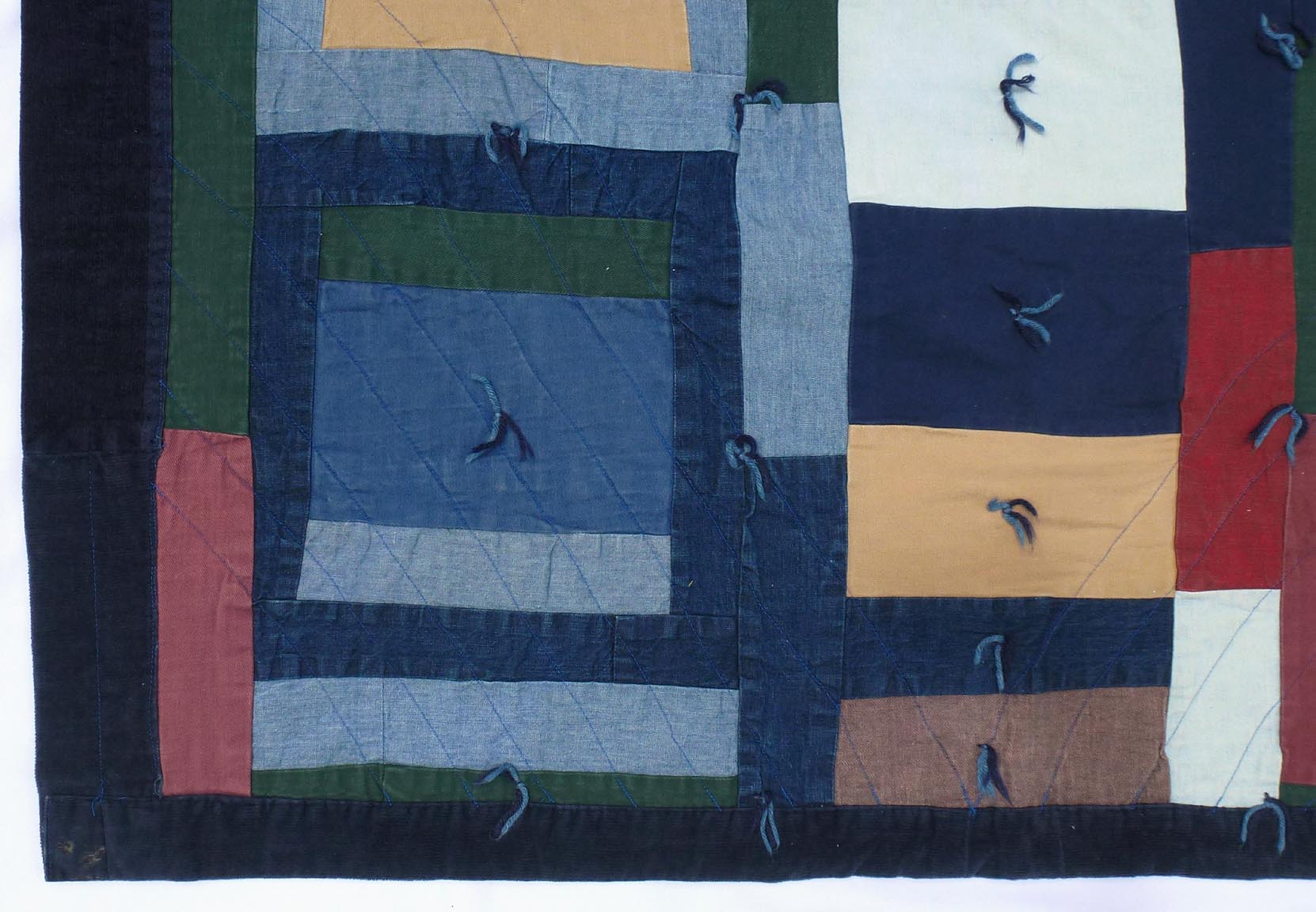 Folky strip quilt