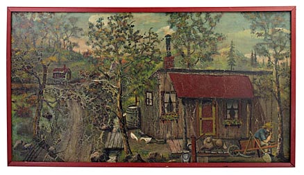 Painting of cabin