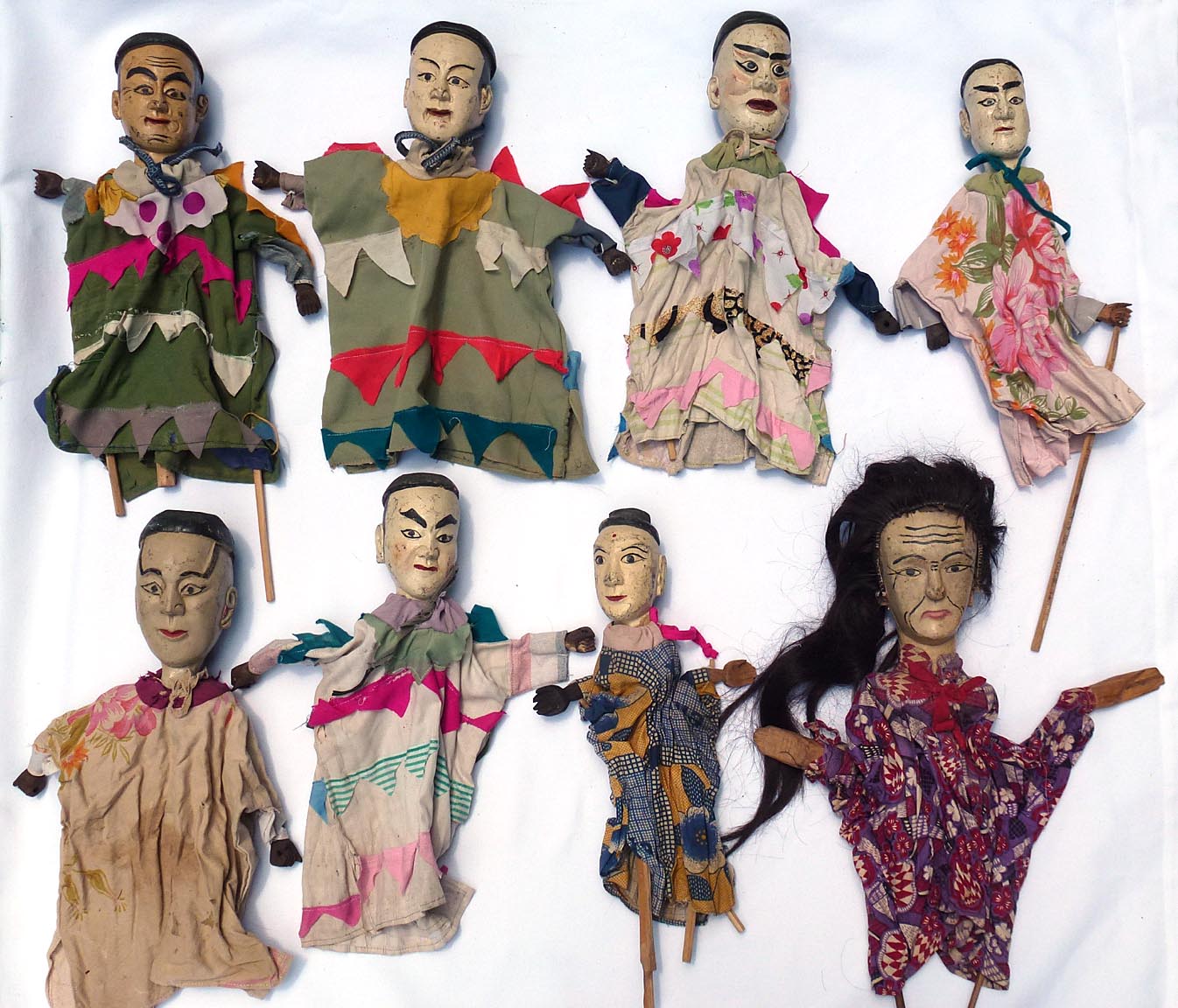 Chinese stick puppets