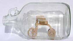 Tricycle in bottle whimsey